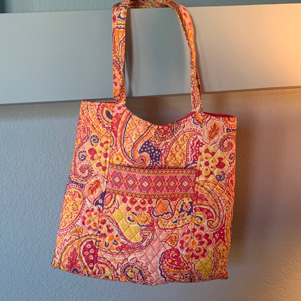 Pink Purple Yellow Orange Quilted Bag